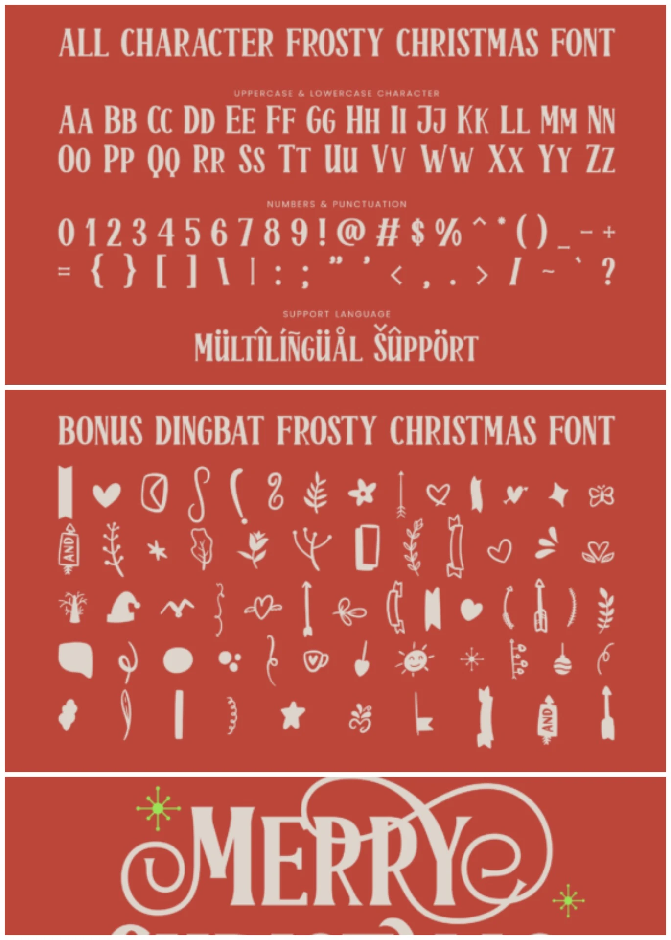 Frosty Christmas Font – Festive Holiday Typeface