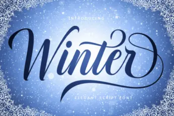 Winter Font is an elegant script and modern calligraphy typeface — ideal for Christmas cards, branding, and luxury holiday design projects.