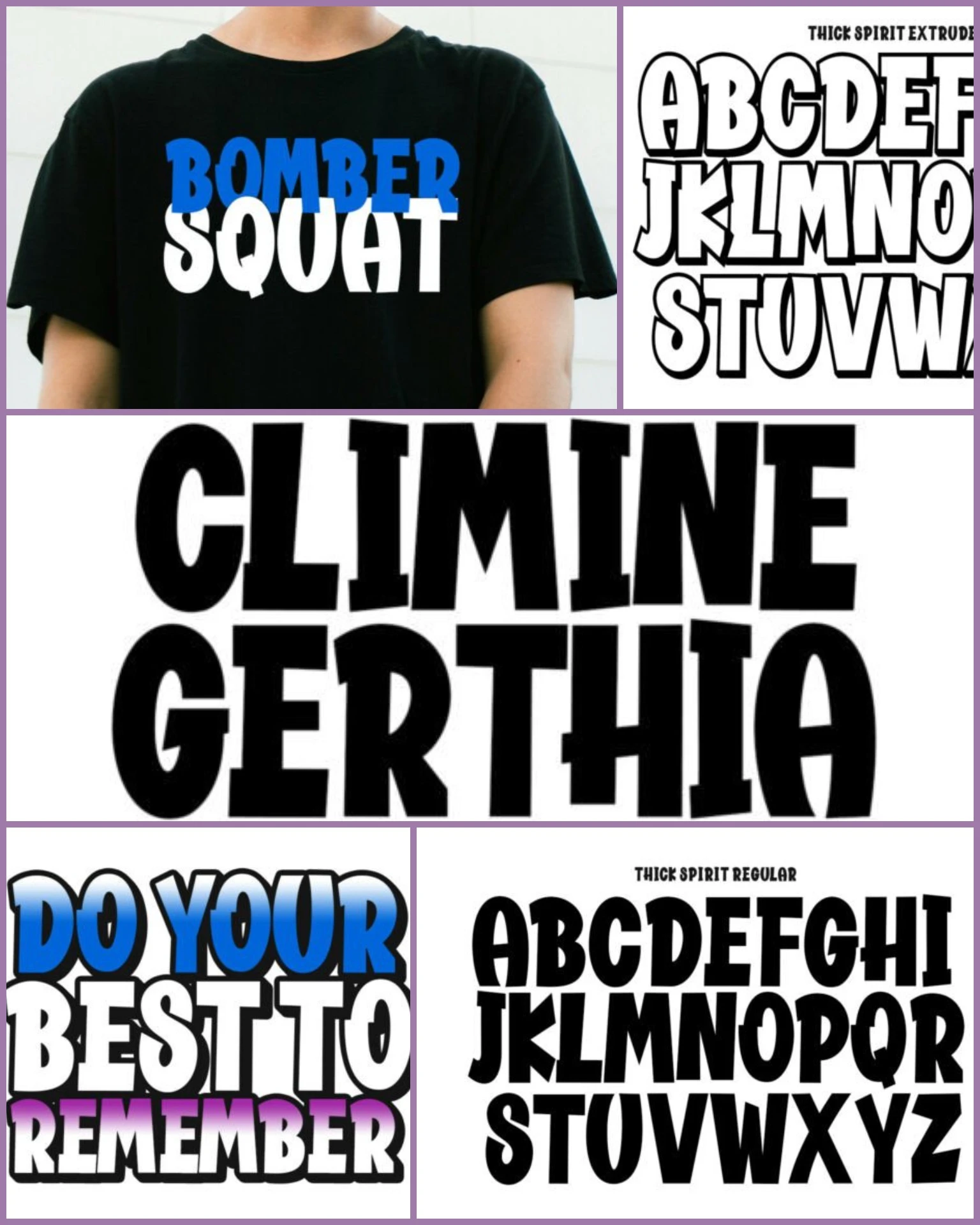 Thick Spirit Font Duo – Bold Quirky Display Typeface