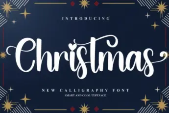 Celebrate the holidays with Christmas Font — a festive calligraphy and holiday script font perfect for winter designs, cards, and branding.