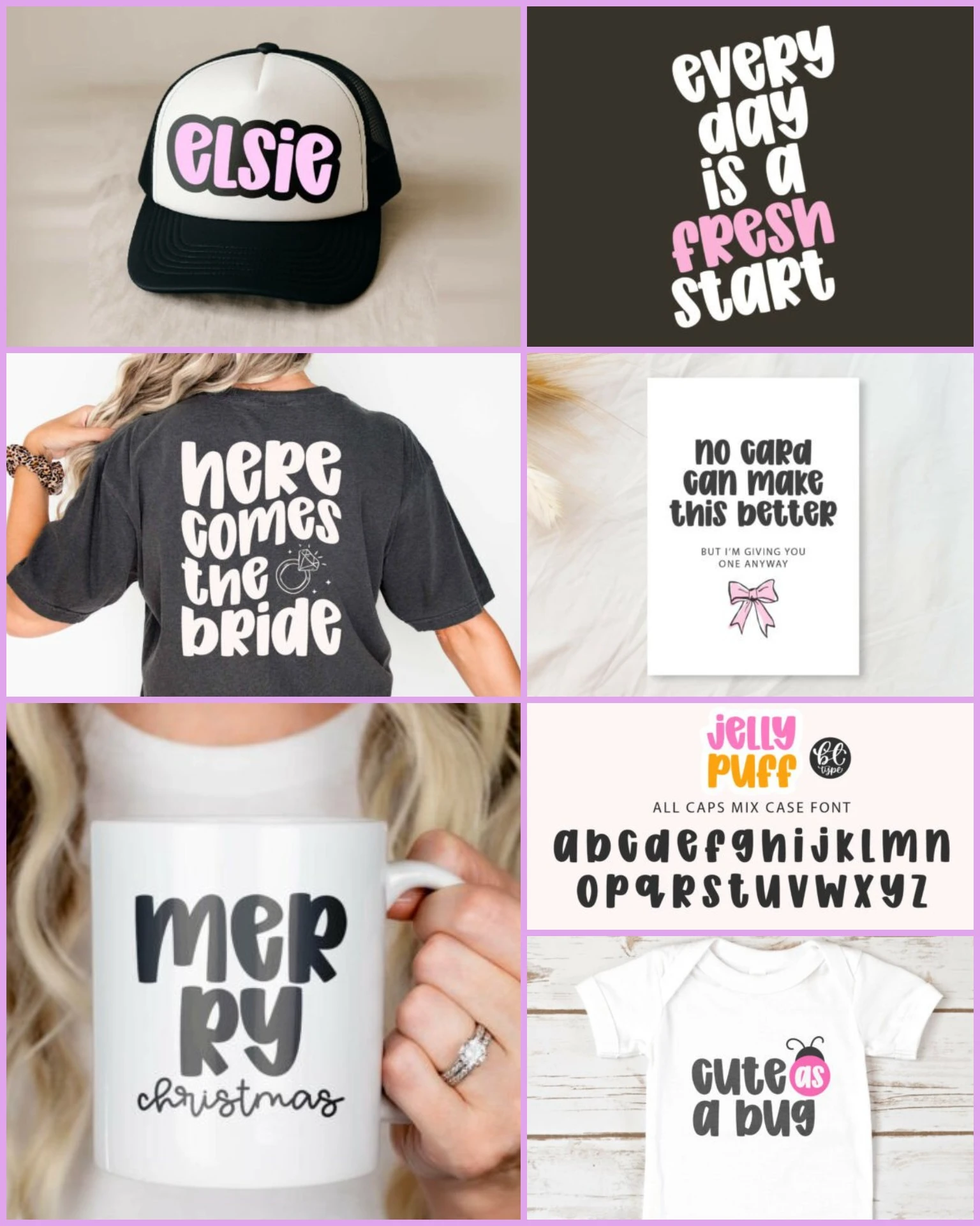 This chunky bubble font adds playful charm to kids’ designs. These cute bubble letters are perfect for Cricut crafts, stickers, Kawaii art, and fun branding.