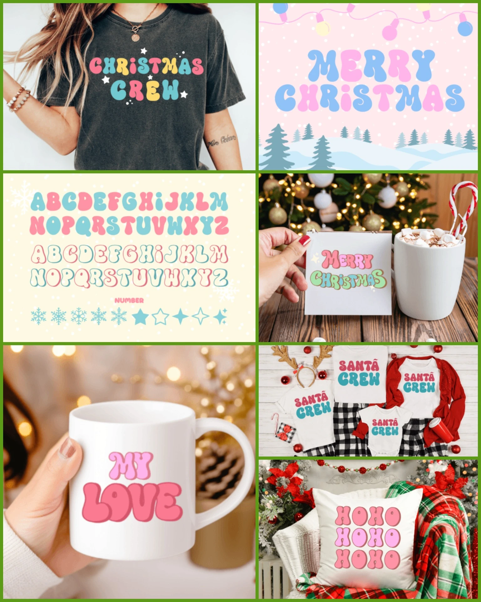 Merry Christmas Font – Festive Holiday Display Typeface
