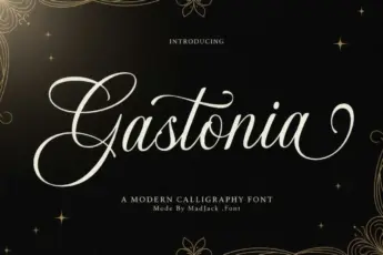 Gastonia is an elegant calligraphy and modern script font — perfect for weddings, branding, packaging, and high-end creative designs.