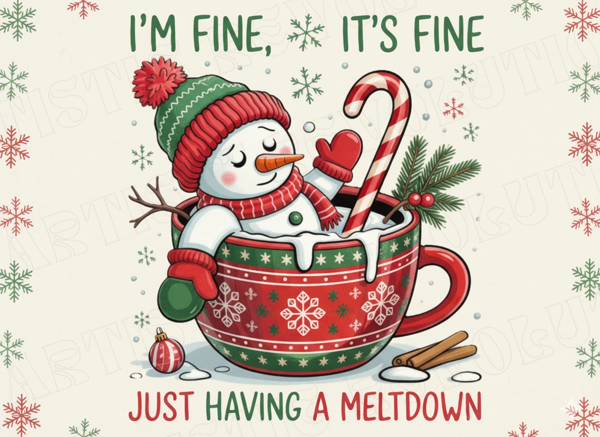 Funny Cute Snowman PNG is a festive printable illustration for Christmas crafts, shirts, mugs, and sublimation projects. Perfect for winter designs!