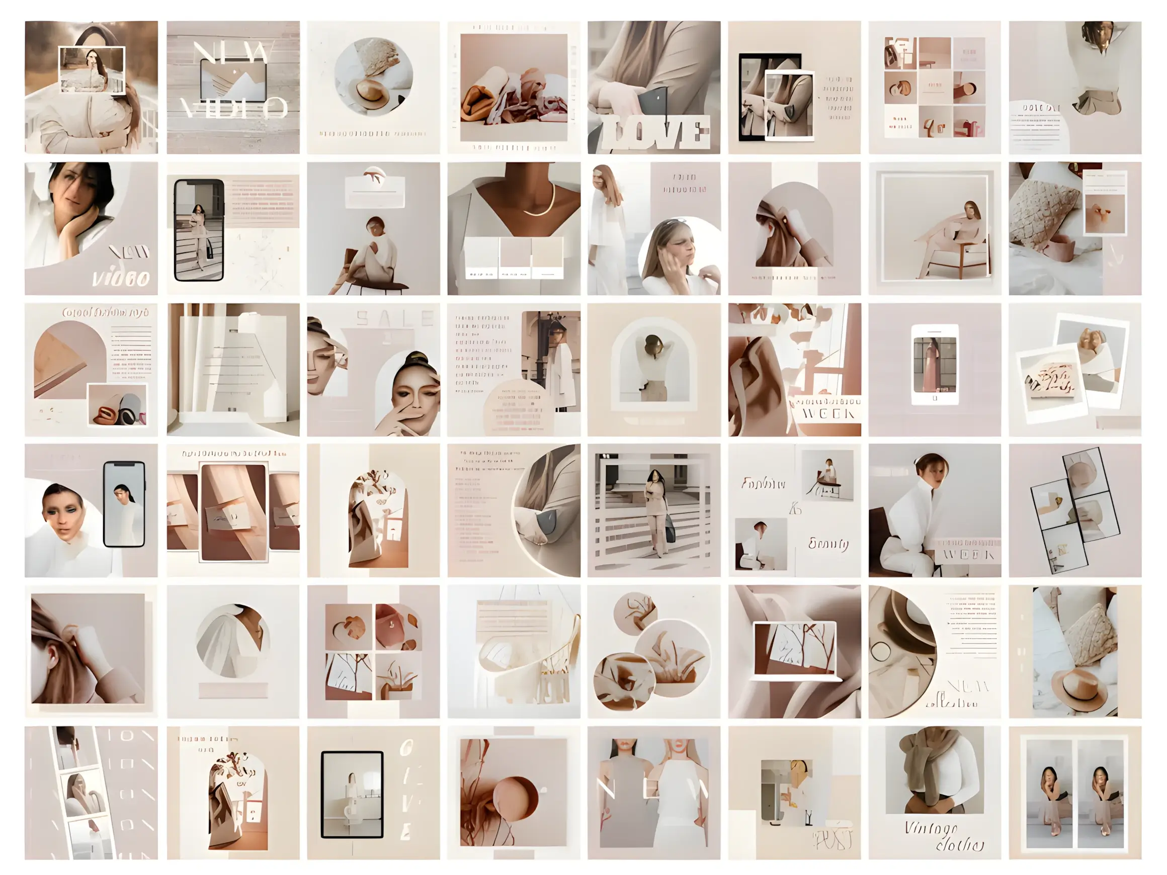 Aesthetic Instagram Templates for Business & Branding