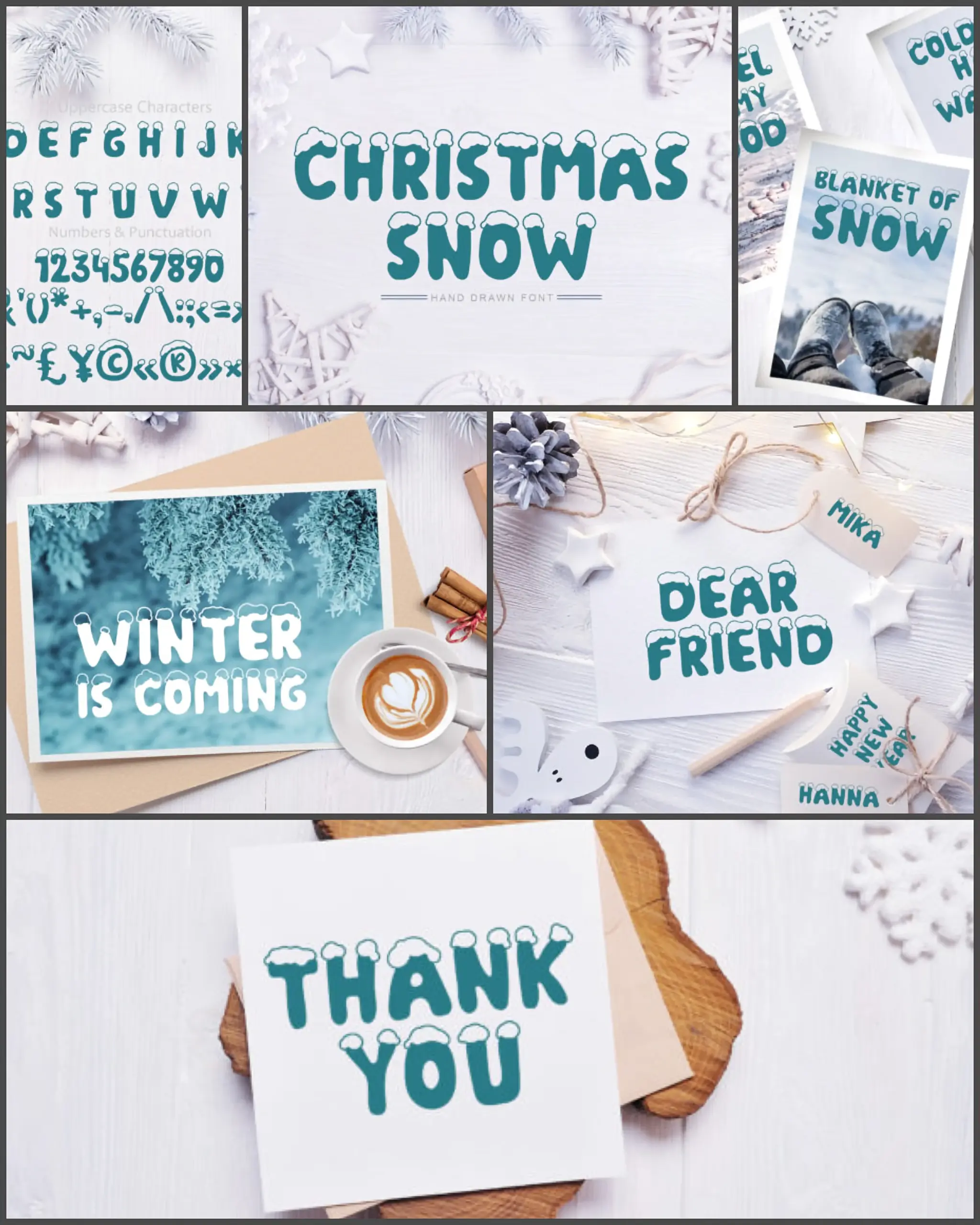 Christmas Snow Font – Playful Winter Display