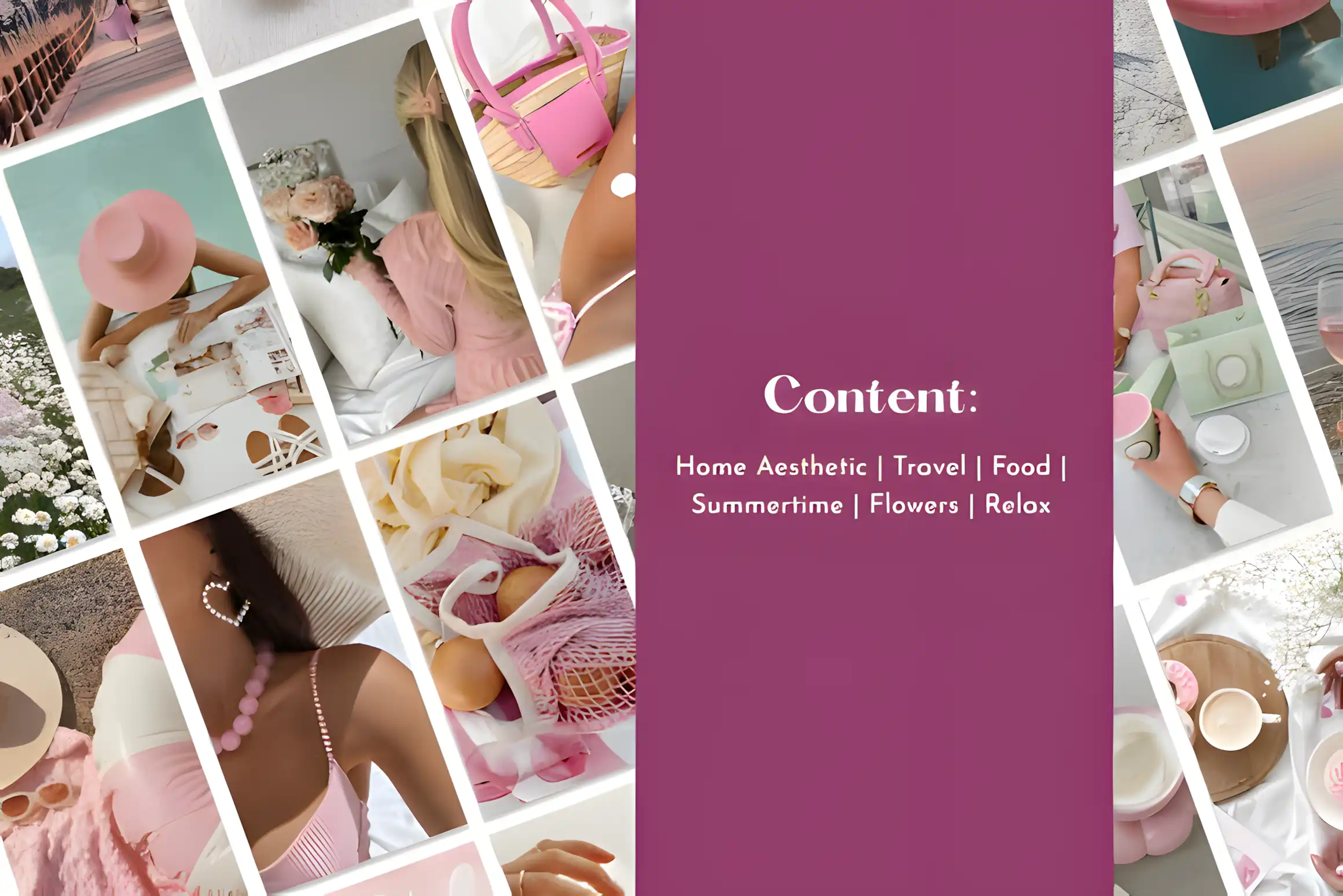 Pink Aesthetic Photos for Instagram Stories & Branding