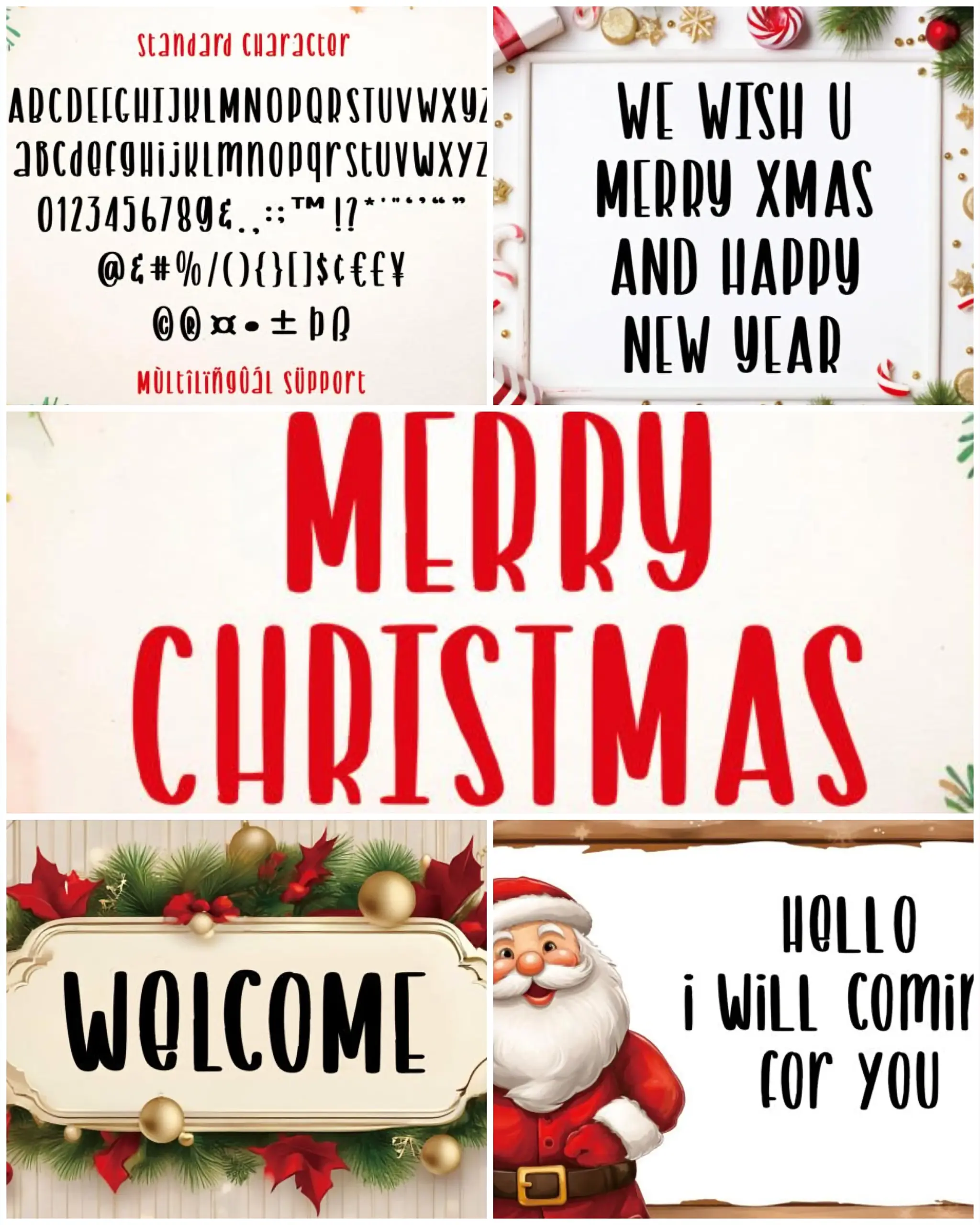 Merry Christmas Font – Elegant Script Style